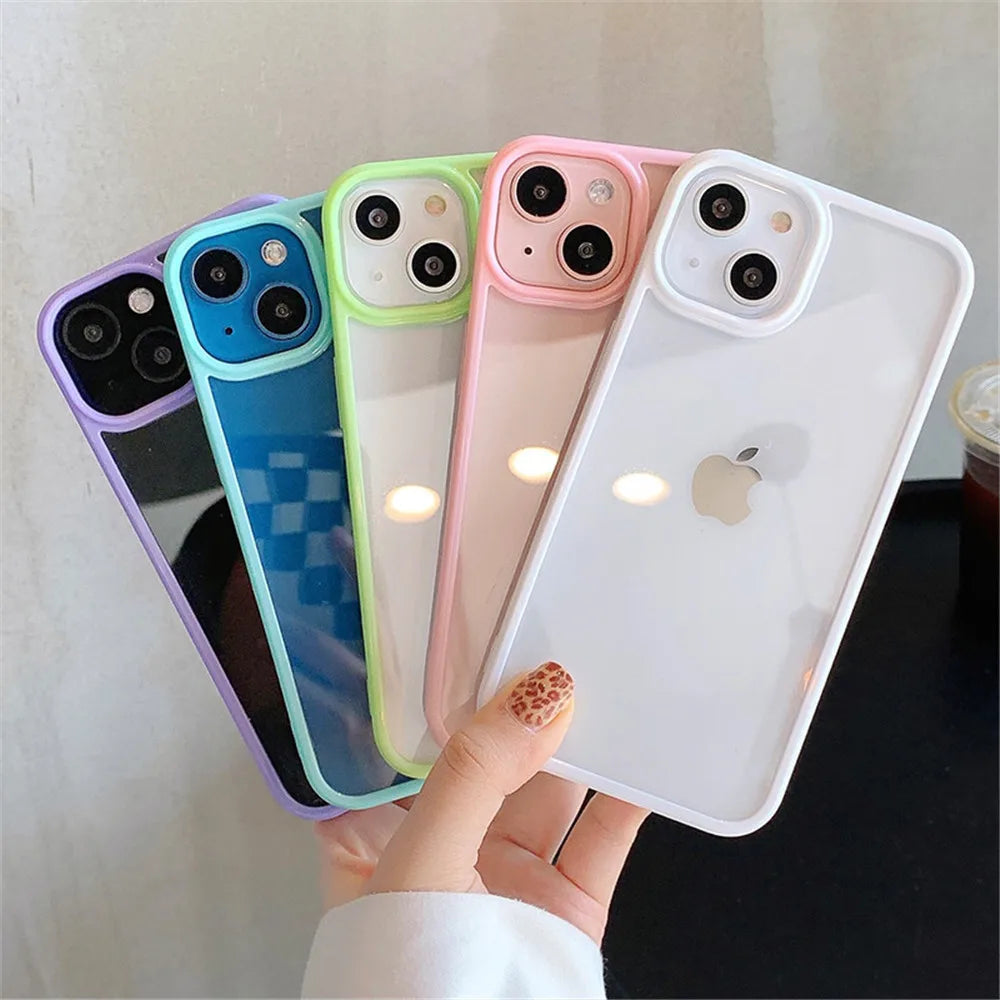 Transparent Silicone Bumper Case – Shockproof & Scratch-Resistant