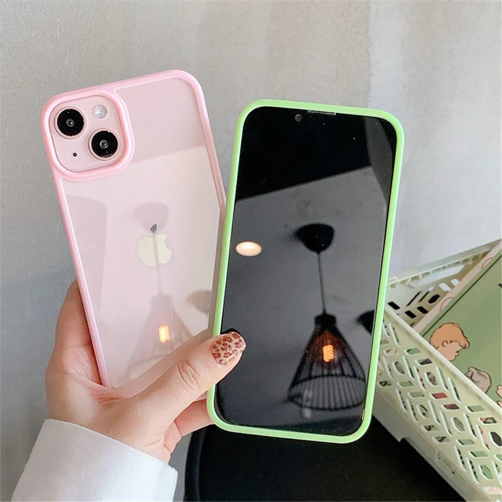 Transparent Silicone Bumper Case – Shockproof & Scratch-Resistant