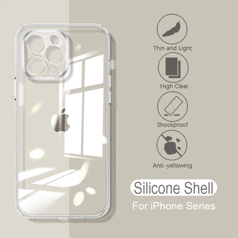 Ultra-Thin Silicone Soft Case – Clear & Slim Protective Cover