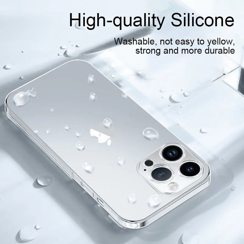 Ultra-Thin Silicone Soft Case – Clear & Slim Protective Cover